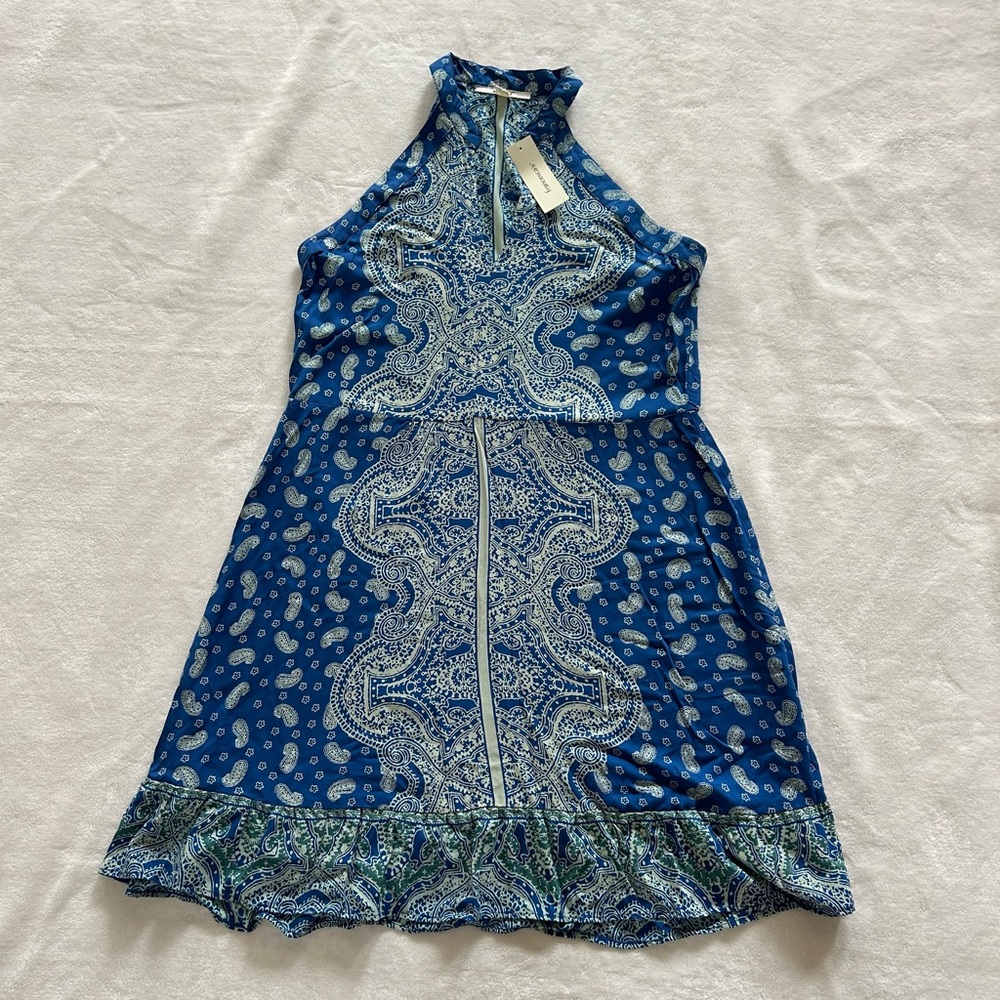 Mi Ami Blue Paisley Dress